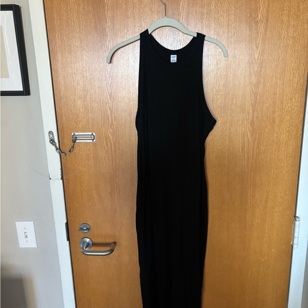 Old Navy Active Black Go-Dry Midi Dress
